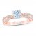 First Light Diamond Engagement Ring 1-1/8 ct tw Round-cut 14K Rose Gold