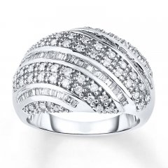 Diamond Ring 1 ct tw Round-cut 14K White Gold