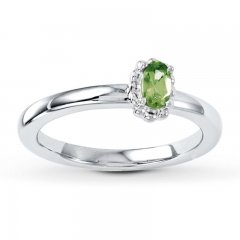 Stackable Ring Peridot Sterling Silver