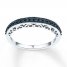 Black Diamond Ring 1/4 ct tw Round-cut 10K White Gold