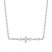 Diamond Bar Necklace 1/3 ct tw Round/Princess/Pear 10K White Gold 18"