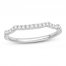 Diamond Wedding Band 1/5 ct tw Round-cut 14K White Gold