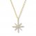 Diamond Star Necklace 1/2 ct tw Round-cut 10K Yellow Gold 20