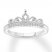 Diamond Tiara Wedding Band 1/10 ct tw 10K White Gold