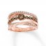 Le Vian Chocolate Diamond Ring 5/8 ct tw 14K Strawberry Gold