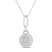 Diamond Necklace 1/4 ct tw Round-cut Sterling Silver 18"