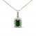 Le Vian Couture Tsavorite Necklace 1/3 ct tw Diamonds 18K Vanilla Gold 20"