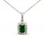 Le Vian Couture Tsavorite Necklace 1/3 ct tw Diamonds 18K Vanilla Gold 20"