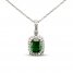 Le Vian Couture Tsavorite Necklace 1/3 ct tw Diamonds 18K Vanilla Gold 20"