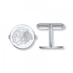 NHL Chicago Blackhawks Cufflinks Sterling Silver