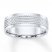 Men's Wedding Band 10K White Gold 7mm