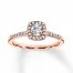 Previously Owned Diamond Engagement Ring 3/8 cttw 10K Rose Gold