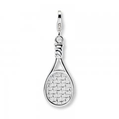 Tennis Racquet Charm Sterling Silver