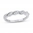 Diamond Anniversary Ring 1/10 ct tw 10K White Gold