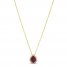 Le Vian Rhodolite & Diamond Necklace 1/8 ct tw 14K Honey Gold 18"