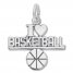 I Love Basketball Sterling Silver Charm