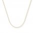 Cable Chain Necklace 14K Yellow Gold 16" Length