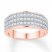 Anniversary Band 1/2 ct tw Diamonds 10K Rose Gold