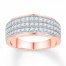 Anniversary Band 1/2 ct tw Diamonds 10K Rose Gold