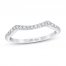 First Light Diamond Wedding Band 1/5 ct tw Round-cut 14K White Gold