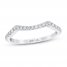 First Light Diamond Wedding Band 1/5 ct tw Round-cut 14K White Gold