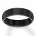 6mm Polished Wedding Band Black Tungsten Carbide