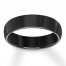 6mm Polished Wedding Band Black Tungsten Carbide