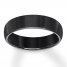 6mm Polished Wedding Band Black Tungsten Carbide