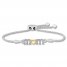 Diamond "Mom" Bolo Bracelet 1/20 ct tw Sterling Silver/10K Gold