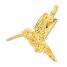 Hummingbird Charm 14K Yellow Gold