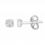 Diamond Earrings 1/5 ct tw Round-cut 10K White Gold