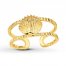 Sea Shell Toe Ring 14K Yellow Gold