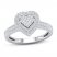 Diamond Engagement Ring 1/4 ct tw Round-cut 10K White Gold