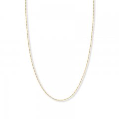 20" Figaro Chain Necklace 14K Yellow Gold Appx. 1.28mm