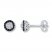 Black/White Diamonds 1/4 ct tw Earrings Sterling Silver