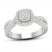 Diamond Engagement Ring 3/8 ct tw Round-cut 10K White Gold