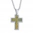 Men's Cross Necklace Stainless Steel 22" Length