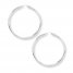 Hoop Earrings 14K White Gold 40mm