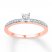 Diamond Promise Ring 1/6 ct tw Round-cut 10K Rose Gold