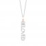 Hallmark Diamonds "Beloved" Necklace 1/5 ct tw Round-Cut Sterling Silver/10K Rose Gold 18"