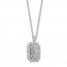 Diamond Locket Necklace 1/4 ct tw Round-cut Sterling Silver