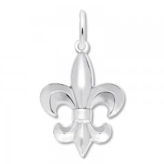 Fleur-de-Lis Charm Sterling Silver