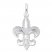 Fleur-de-Lis Charm Sterling Silver