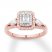 Emerald-cut Diamond Engagement Ring 1 ct tw 14K Rose Gold