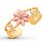 Floral Toe Ring 14K Two-Tone Gold