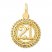 21 Charm 14K Yellow Gold