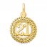 21 Charm 14K Yellow Gold