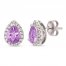 Le Vian Amethyst & Diamond Earrings 1/4 ct tw 14K Vanilla Gold