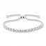 Bolo Bracelet 1/15 ct tw Diamonds Sterling Silver