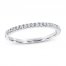 Diamond Wedding Band 1/10 ct tw Round-cut 10K White Gold